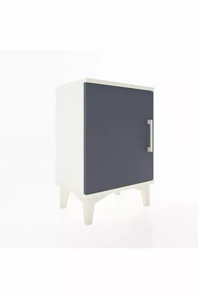 Arges Cabinet 2-Shelf Single Door Moonstone-Anthracite