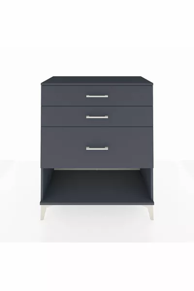 Hyperion Kommode 3 Schubladen Anthrazit-Anthrazit