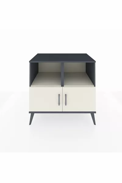 Kronos Şifonyer 2 Raflı 2 Kapaklı  Antrasit-Aytaşı