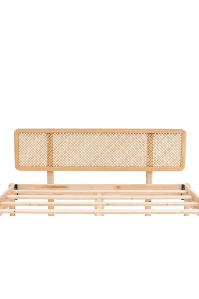 رأس سرير خشبي طبيعي بتصميم هازيران