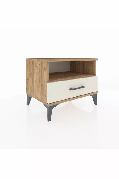 Hyperion Kommode mit einem Regal und einer Schublade aus Kiefer-Marmor