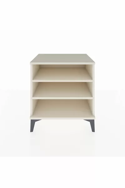 Hyperion Nightstand 2-Shelf Moonstone-Moonstone