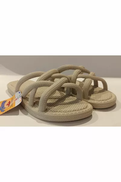 CHAUSSURE EN PLASTIQUE ANTIDÉRAPANTE FEMME POUR PISCINE, PLAGE, BALCON, TERRASSE, SALLE DE BAIN, LAVABO, MAISON ET RUE, ASPIRANT À UNE APPARENCE DE CORDE