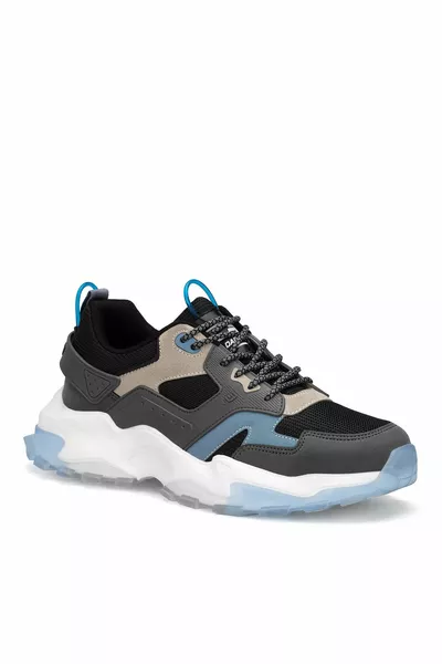 حذاء رياضي رجالي أسود أزرق من Ds Gestor