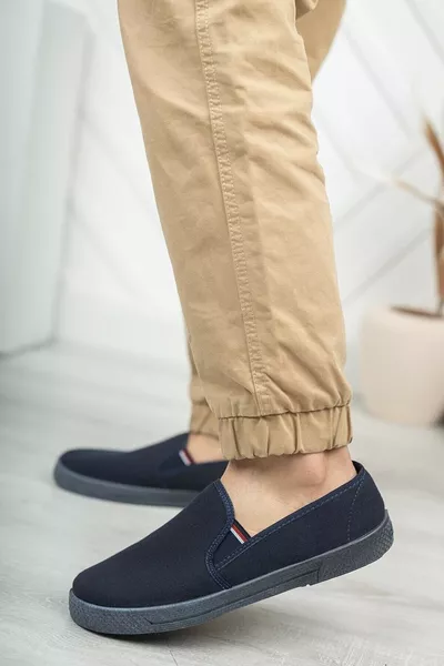 حذاء رجالي شبكي كحلي صيفي رياضي