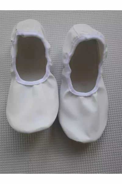 White Pisi Pisi Ballet Flats, April  May  October  Dance and Performance Shoes PisiPisi