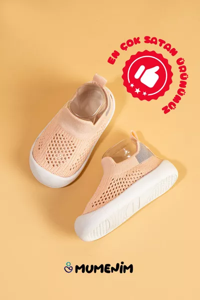 Luuq Baby - Children's Flexible Orthopedic Soft Sole Stylish Pink First Step Sports Shoes - Sports Sneakers