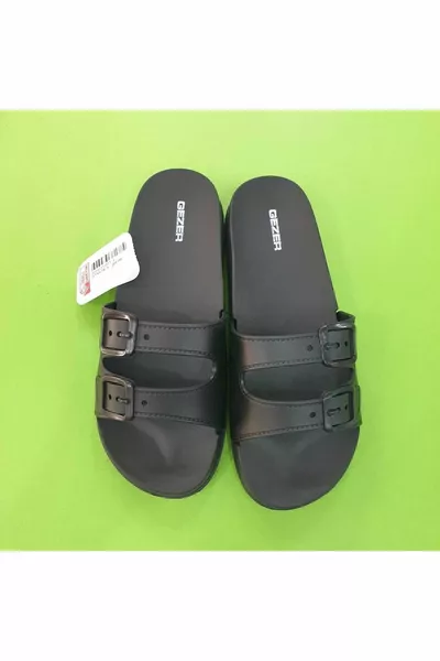 Tongs pour femme en plastique doux, semelle anatomique noire, extra légères, pour piscine, mer, plage, maison et rue, EVA