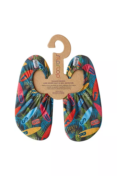 Unisex Kids Surf-Themed Non-Slip Water Shoes