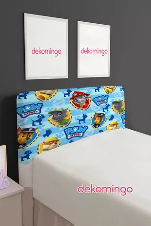 Blauwe gestreepte Paw Petrol basis deksel hoes