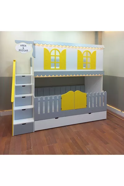 ألاجاتي سرير بطابقين للأطفال