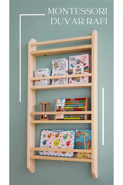 Montessori Bücherregal Montessori Kinderzimmer Bücherregal Holz Natur Bücherregal Holz Bücherregal x cm