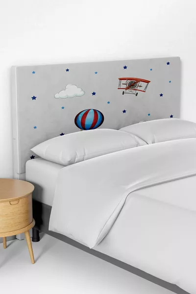 غطاء رأس سرير لغرفة أطفال بنقشة الطائرات