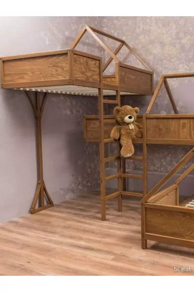 Двухъярусная кровать в виде дерева