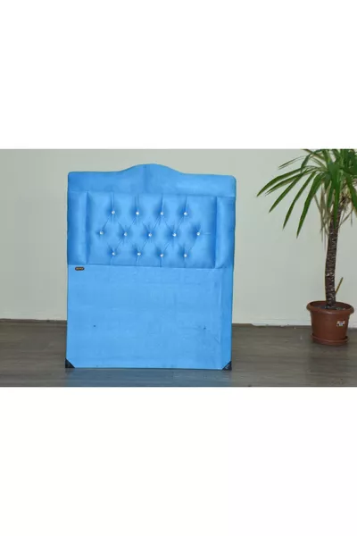 Hoofdbord Veer Turquoise Kleur Gewatteerde Stoffen Hoofdbord cm Handgemaakt