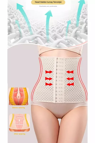 Postpartum Comfortabele Ondersteunende Ademend Corset voor Moeders met Beugel