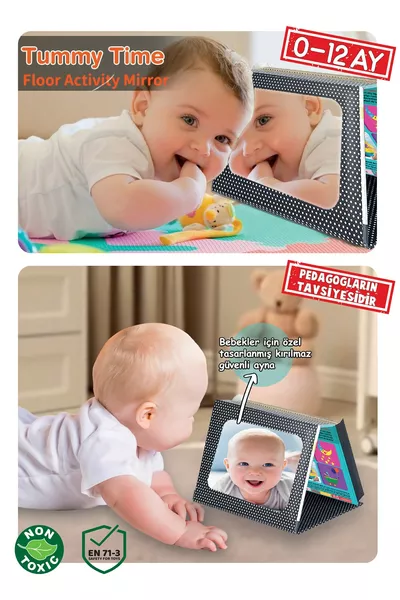 Tummy Time Mirror Intelligence Cards - Educational Cards