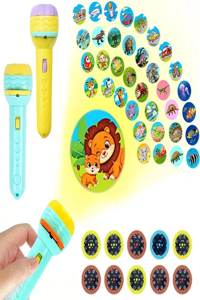 Projector Educational Toy Flashlight with Different Images and Projection