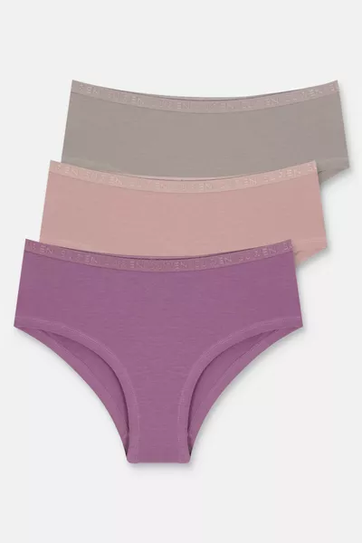 3-Pack Cotton Hipster Panties