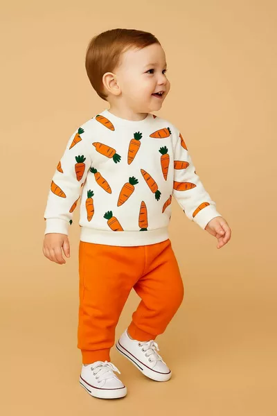 طقم أطفال بنقشة الجزر موسمي، قطعتان، بنطلون وقميص، للجنسين، شهور 