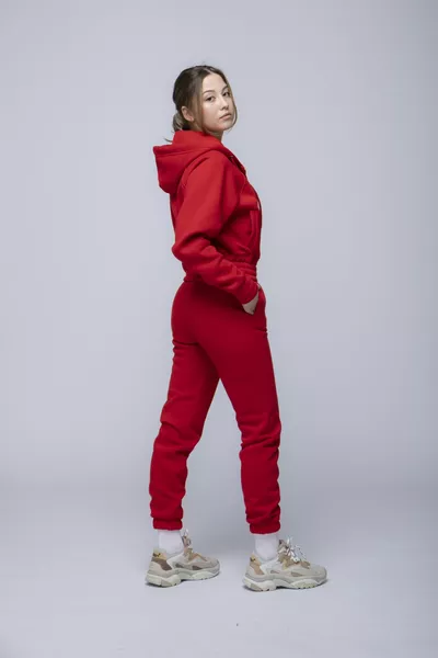 طقم رياضي نسائي أساسي مرن فاخر