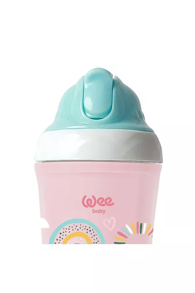 كوب معزول بشفاطة - وردي