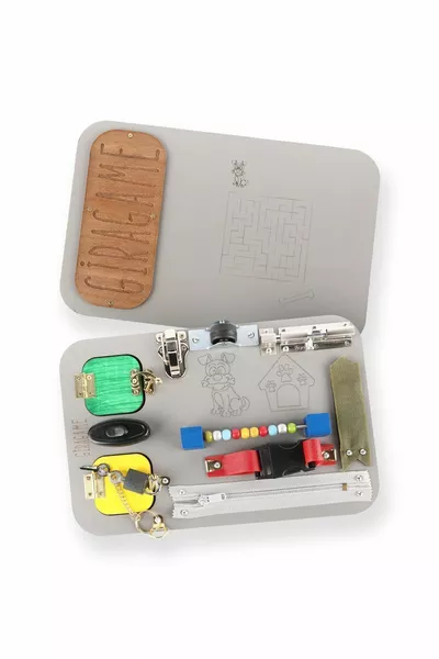 Дъска за активност за развитие на интелекта Обучителна играчка за фината моторика Busy Board