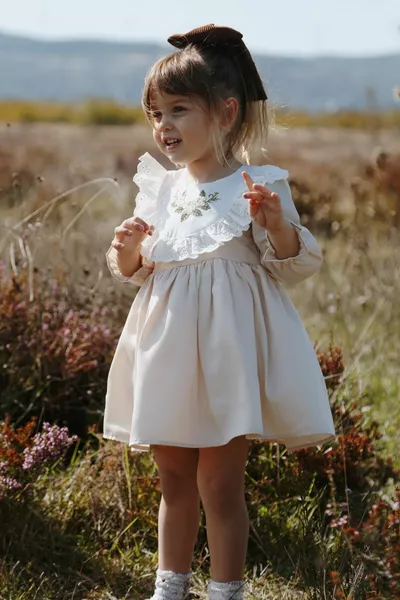 Meisjesbabykleding Meisjes Kinderkleding Verjaardagsfeest Bruiloft Jurk Met Voering Satin Kinderkleding babykleding