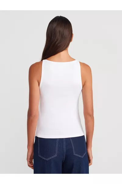  Потник с халтер - Бял