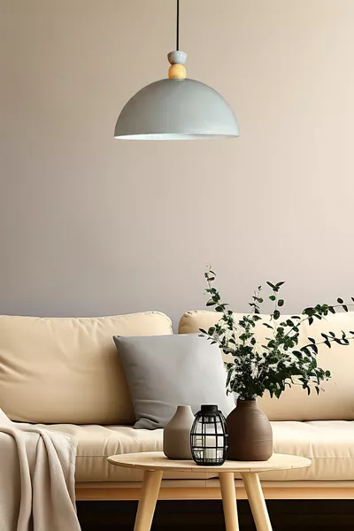 Потолочная люстра Yimpi с серым абажуром, одиночная, для гостиной, кухни, салона, кафе, декоративное освещение, кондитерская