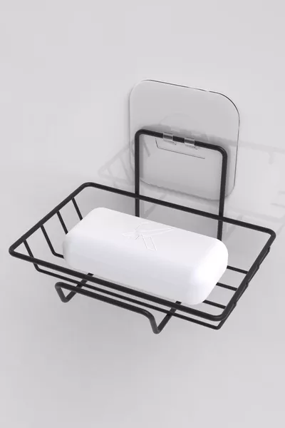 Klebender Dekorativer Seifenhalter Badezimmer Organizer Badezimmerhaken Zubehör Seifenhalter