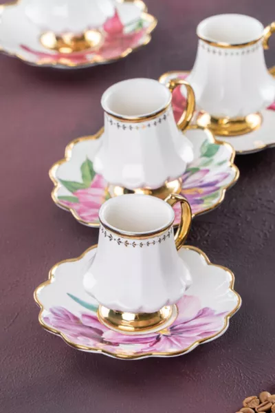  София комплект от 6 кафе чаши, смесен