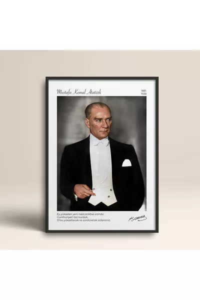 Zwarte Houten Lijst Poster met Lijst Artistieke Moderne Wanddecoratie (-ZWART)