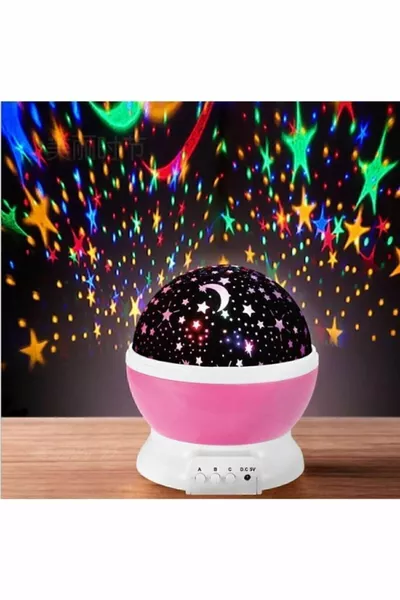 Lampe de Nuit Étoiles Projetées Star Master avec Lumière Rotative