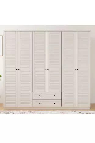 Armoire Diva Counry à 6 portes et 2 tiroirs