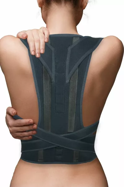 Corset de Maintien Droit pour Femme et Homme, Corset Orthopédique pour le Dos, Préventif contre la Cyphose, Noir