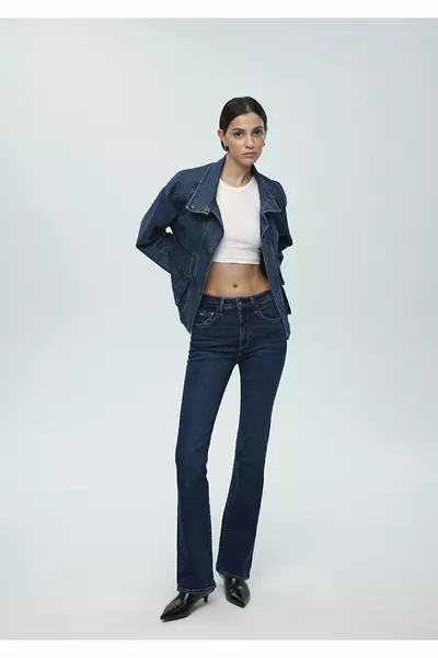 Maria Real Blue Dunkelblaue Jeanshose 