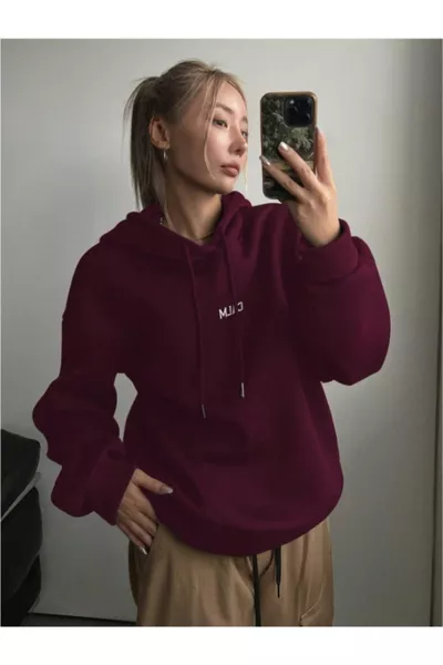 Unisex Growth Sırt Baskılı Oversize Kapüşonlu Sweatshirt