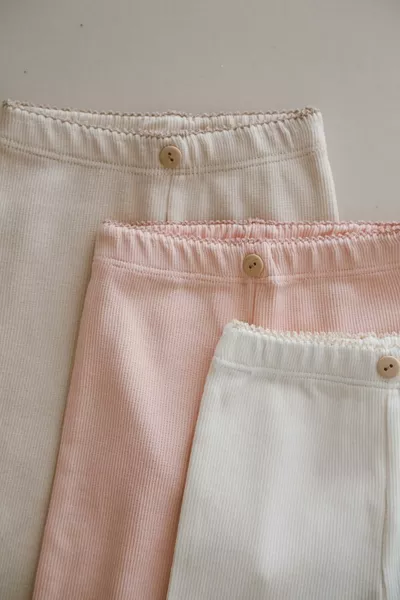 Комплект из 3 детских трикотажных леггинсов, модель 1