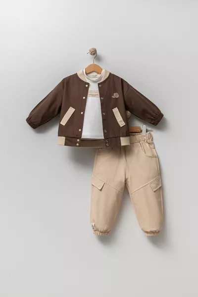 Jungenfesttags-Bomberjacken-3-teiliger Anzug