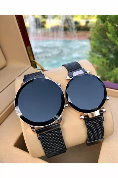 Digital Magnet Cord Double Combination With Keys Valentine Watches