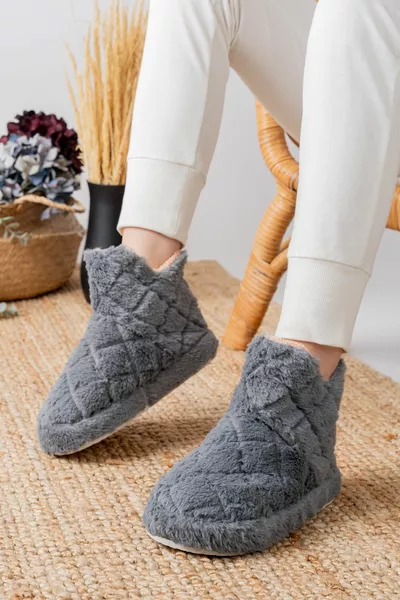 Stivali da casa Panduf da donna Scarpe da casa con suola spessa e leggera