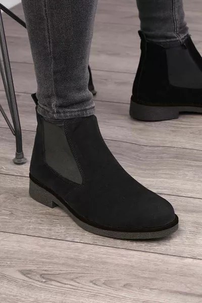 للجنسين تشيلسي بوتس مضمونة المنتج -SUE أسود