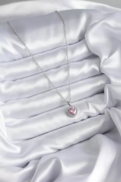 Cadeau de Noël Collier coeur en argent de Pandora (Collier de combinaison de relation sérieuse uniquement)