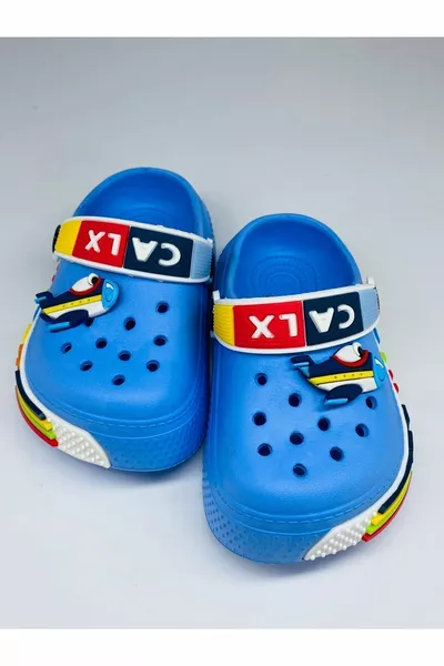 Фигура на самолет Предучилищна детска градина Домашно училище Басейн Градина Деца Нехлъзгаща се подметка Eva сандали Чехли