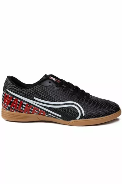  Салон Черный Белый Футзал Кроссовки Для Мальчиков Черный Белый