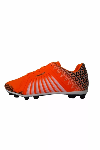 Men's Orange Plastic Gear Football Boots
