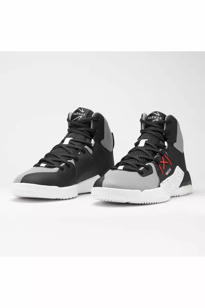 Ptech  Basketball Shoes - Black / Grey