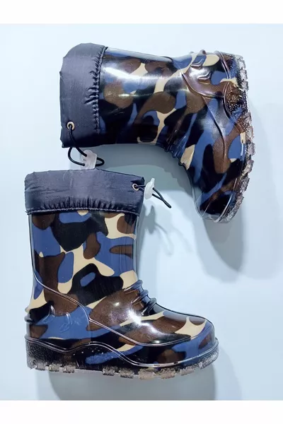 Детски ботуши дъжд и ботуши за сняг с козина