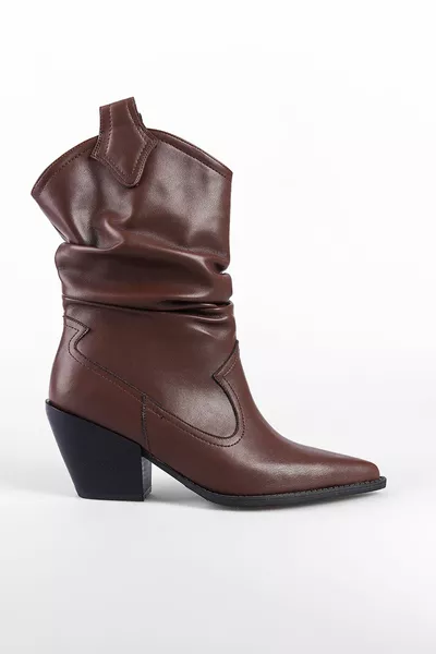 حذاء رعاة البقر النسائي المدبب بمقدمة مدببة